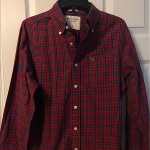 A&F Red Checkered Shirt (L)